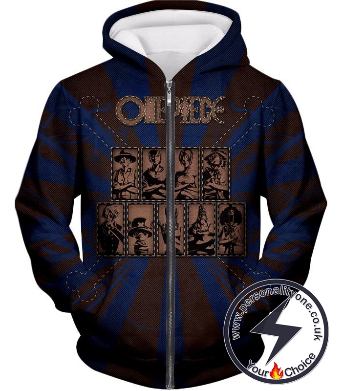 One Piece Cool One Piece Straw Hat Pirates Promo Zip Up Hoodie